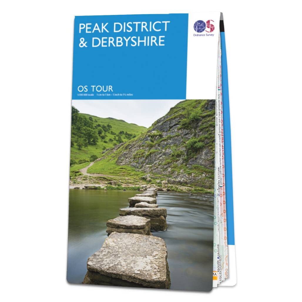 Carte touristique - Peak District & Derbyshire - Tour 4 | Ordnance Survey carte routière Ordnance Survey 