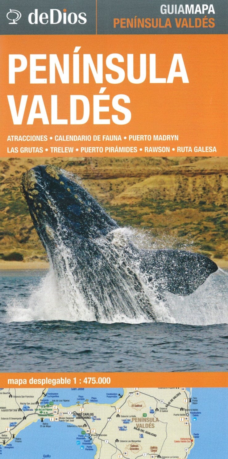 Carte touristique - Péninsule Valdés, Argentine | deDios carte routière DeDios 