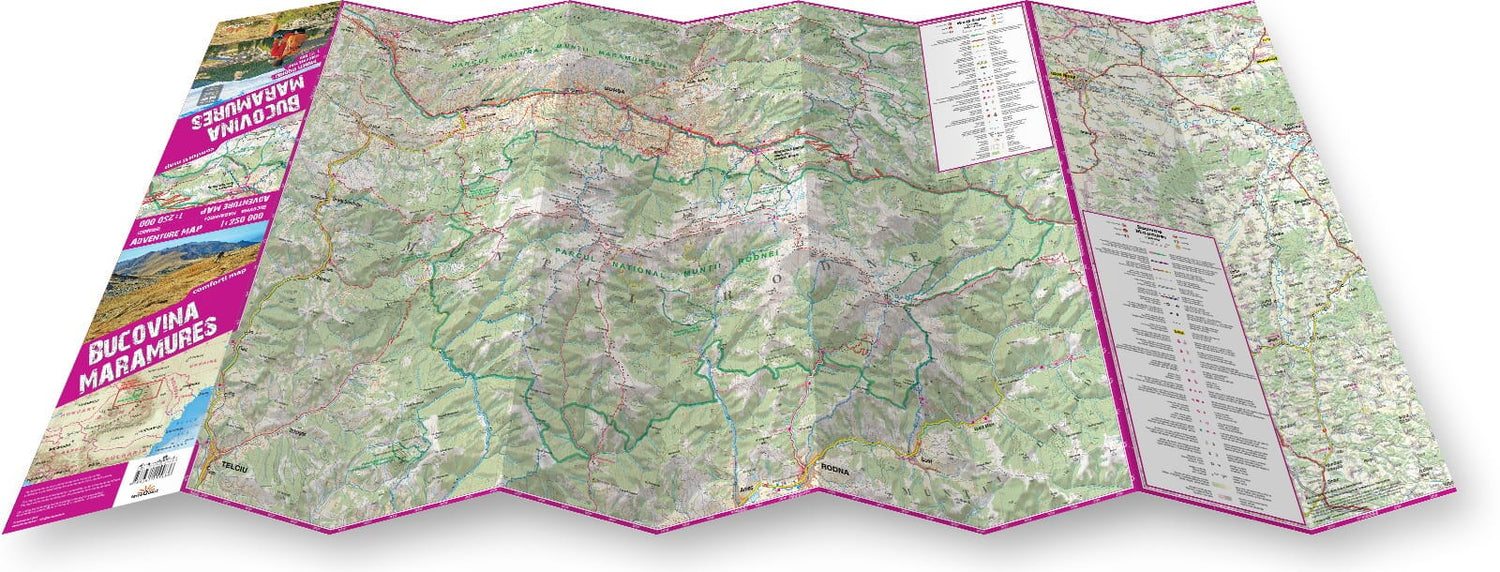 Carte touristique plastifiée - Bucovina, Maramures (Roumanie) | TerraQuest carte routière Terra Quest