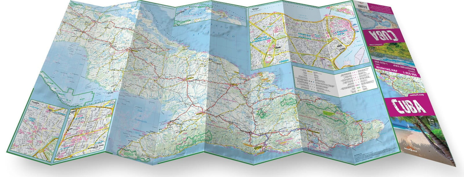 Carte touristique plastifiée - Cuba | TerraQuest carte routière Terra Quest