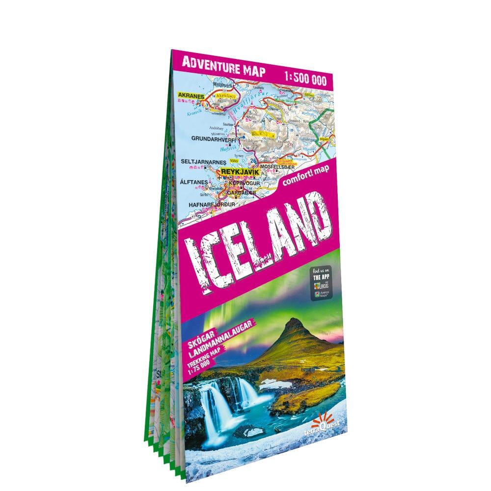 Carte touristique plastifiée - Islande | TerraQuest carte routière Terra Quest 