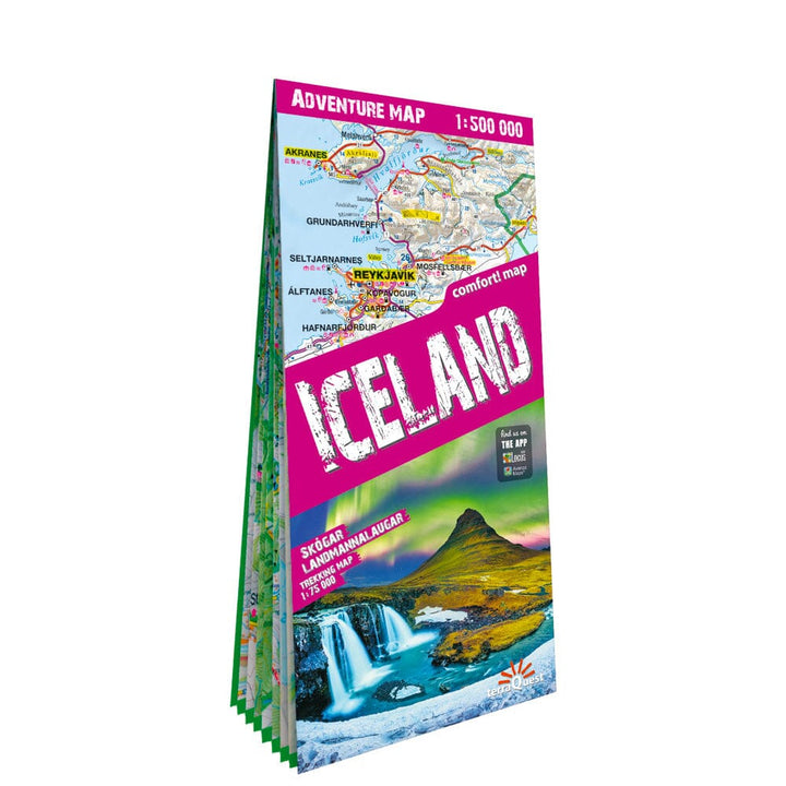Carte touristique plastifiée - Islande | TerraQuest carte routière Terra Quest 