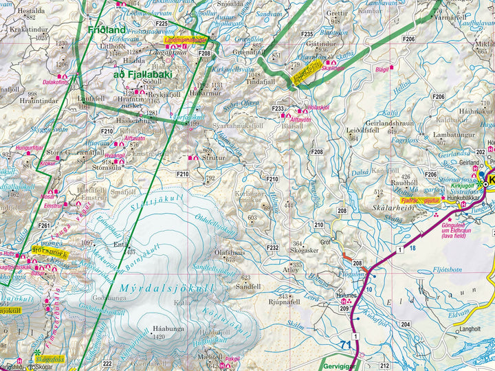 Carte touristique plastifiée - Islande | TerraQuest carte routière Terra Quest 