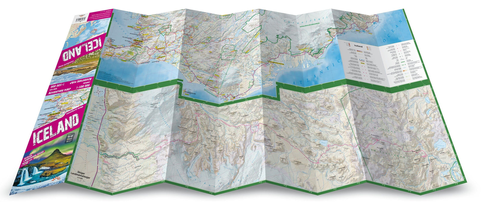 Carte touristique plastifiée - Islande | TerraQuest carte routière Terra Quest 