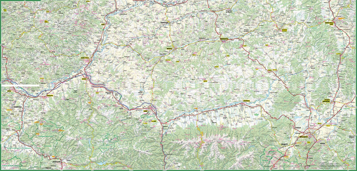 Carte touristique plastifiée - Transylvanie | TerraQuest carte routière Terra Quest