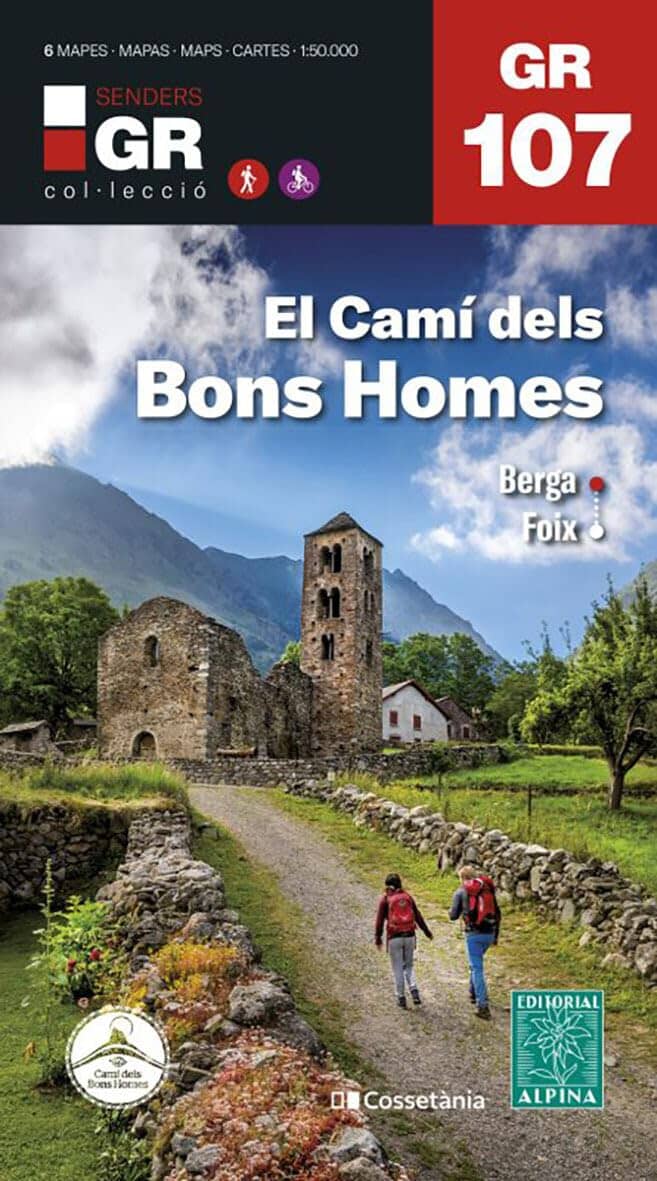 Cartes de randonnée - Chemin des Bonshommes, de Berga à Foix - GR107 (Pyrénées Orientales) | Editorial Alpina carte de randonnée Editorial Alpina