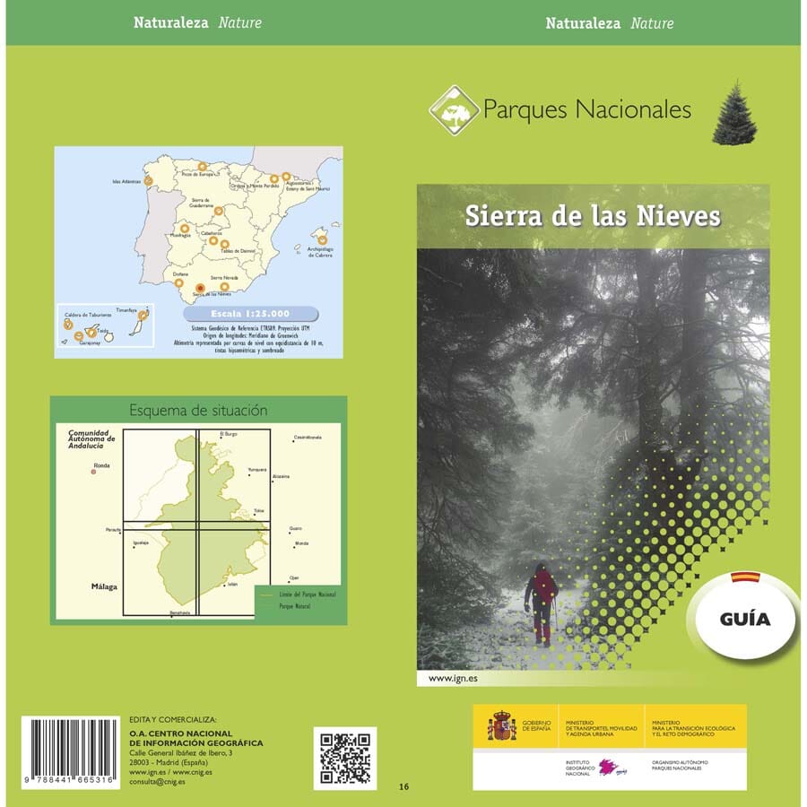Cartes de randonnée - Sierra de las Nieves | CNIG carte de randonnée CNIG