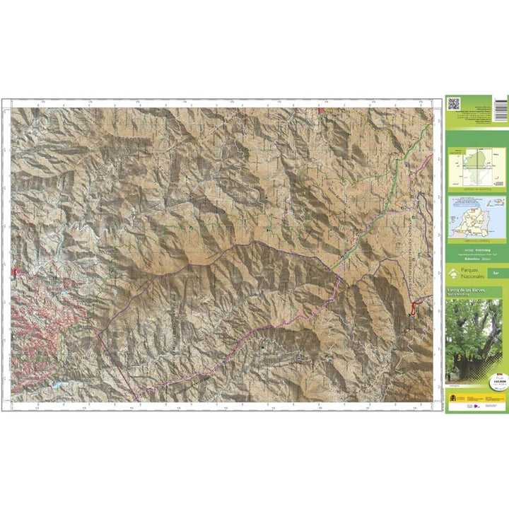 Cartes de randonnée - Sierra de las Nieves | CNIG carte pliée CNIG 