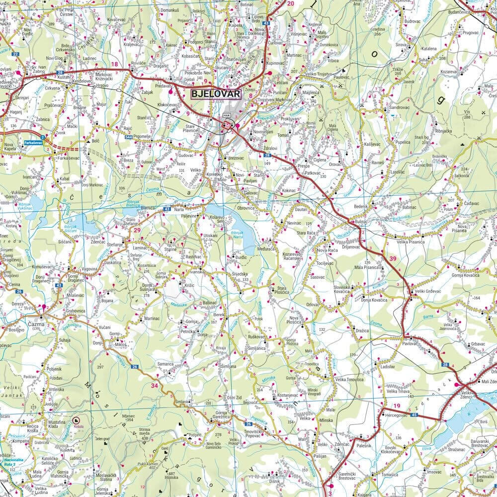 Cartes routières & cyclistes - Croatie Nord & Croatie Sud | Freytag & Berndt carte cycliste Freytag & Berndt 