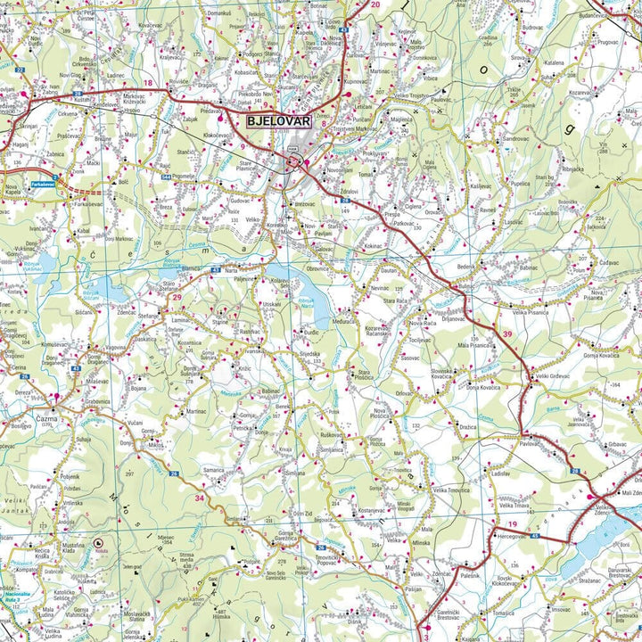 Cartes routières & cyclistes - Croatie Nord & Croatie Sud | Freytag & Berndt carte cycliste Freytag & Berndt 
