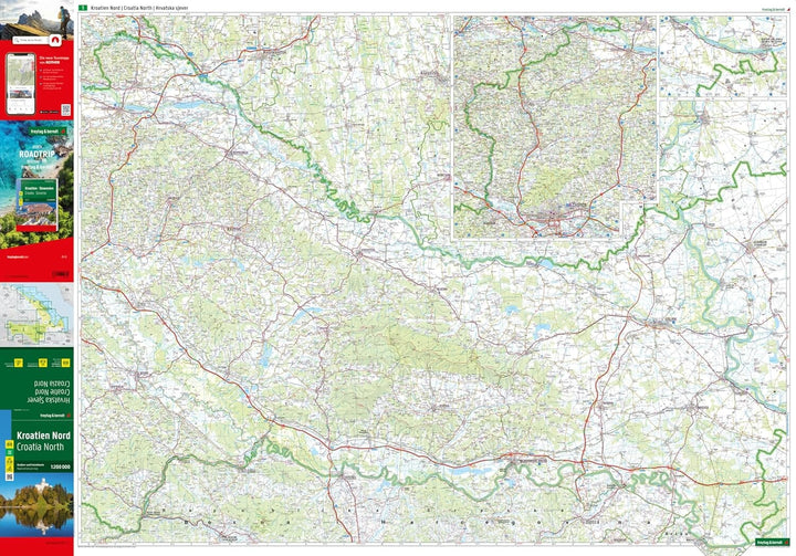 Cartes routières & cyclistes - Croatie Nord & Croatie Sud | Freytag & Berndt carte cycliste Freytag & Berndt 