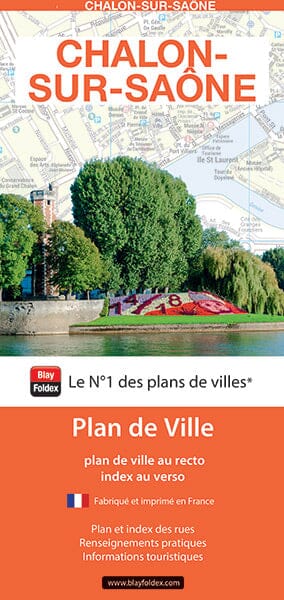Chalon-sur-Saône, Saône-et-Loire - Plan de ville | Blay Foldex plan de ville Blay Foldex