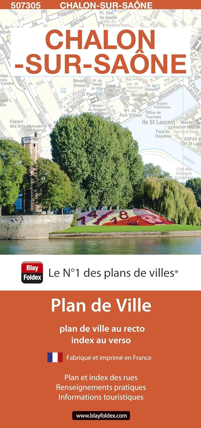Chalon-sur-Saône, Saône-et-Loire - Plan de ville | Blay Foldex plan de ville Blay Foldex