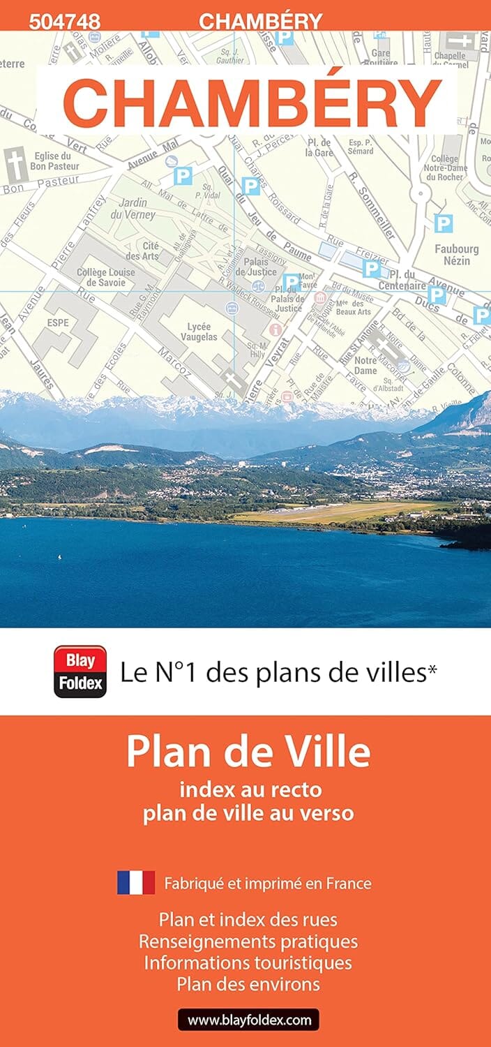 Chambéry, Savoie - Plan de ville | Blay Foldex plan de ville Blay Foldex 