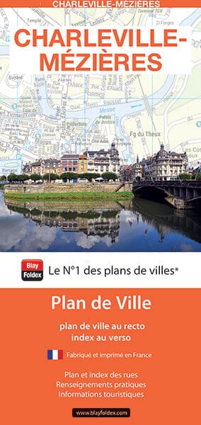 Charleville-Mézières, Ardennes - Plan de ville | Blay Foldex plan de ville Blay Foldex