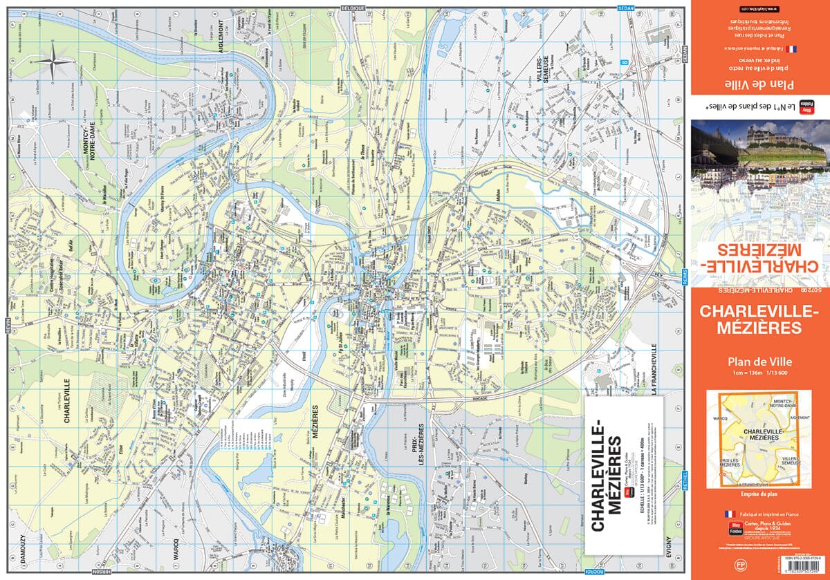 Charleville-Mézières, Ardennes - Plan de ville | Blay Foldex plan de ville Blay Foldex