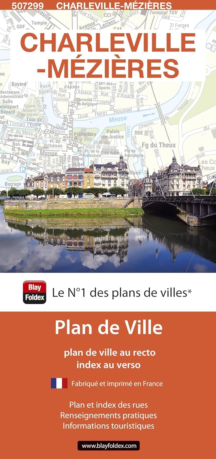 Charleville-Mézières, Ardennes - Plan de ville | Blay Foldex plan de ville Blay Foldex 