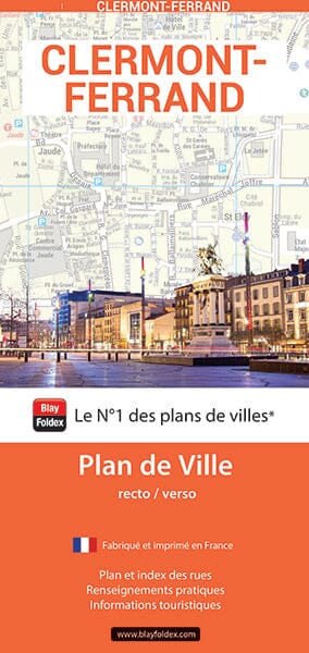Clermont-Ferrand, Puy-de-Dôme - Plan de ville | Blay Foldex plan de ville Blay Foldex