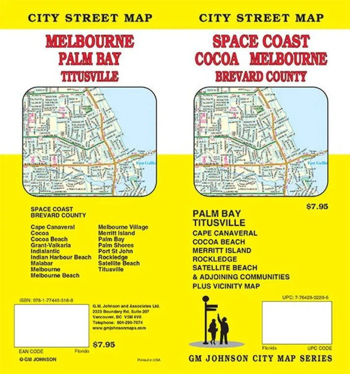 Cocoa, Melbourne et Brevard County, Floride | GM Johnson plan de ville GM Johnson 
