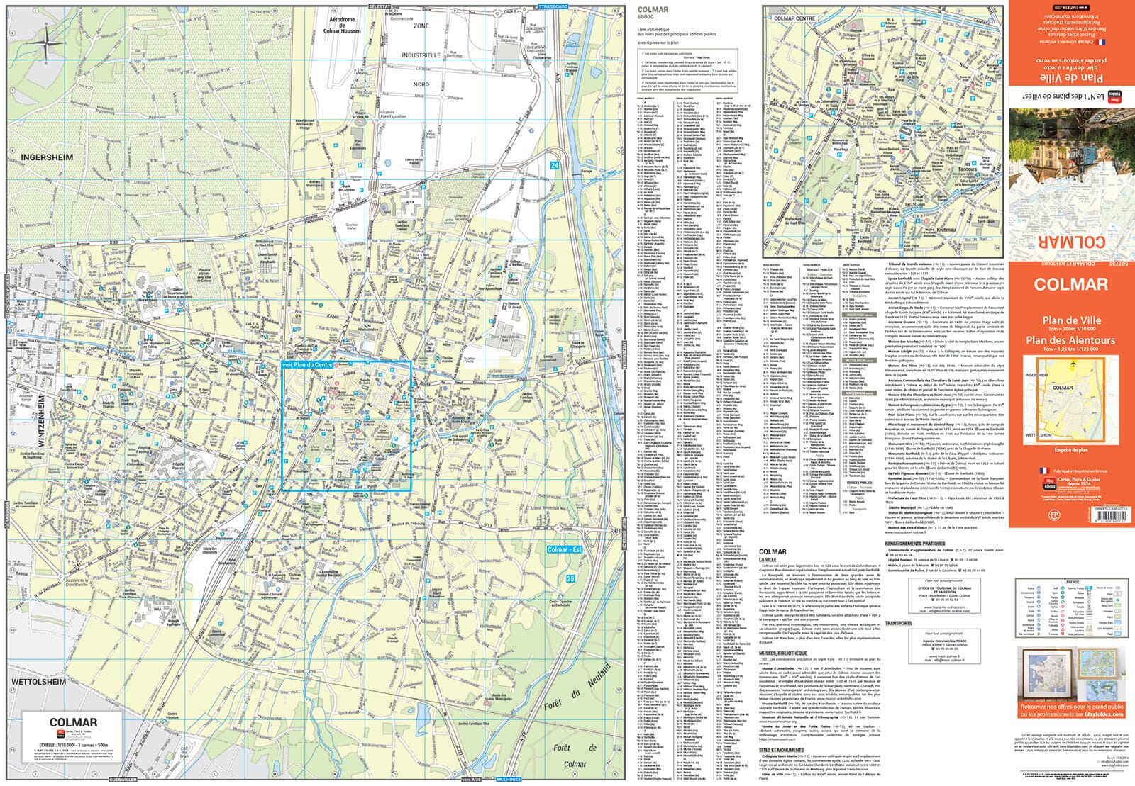 Colmar, Haut-Rhin - Plan de ville | Blay Foldex plan de ville Blay Foldex