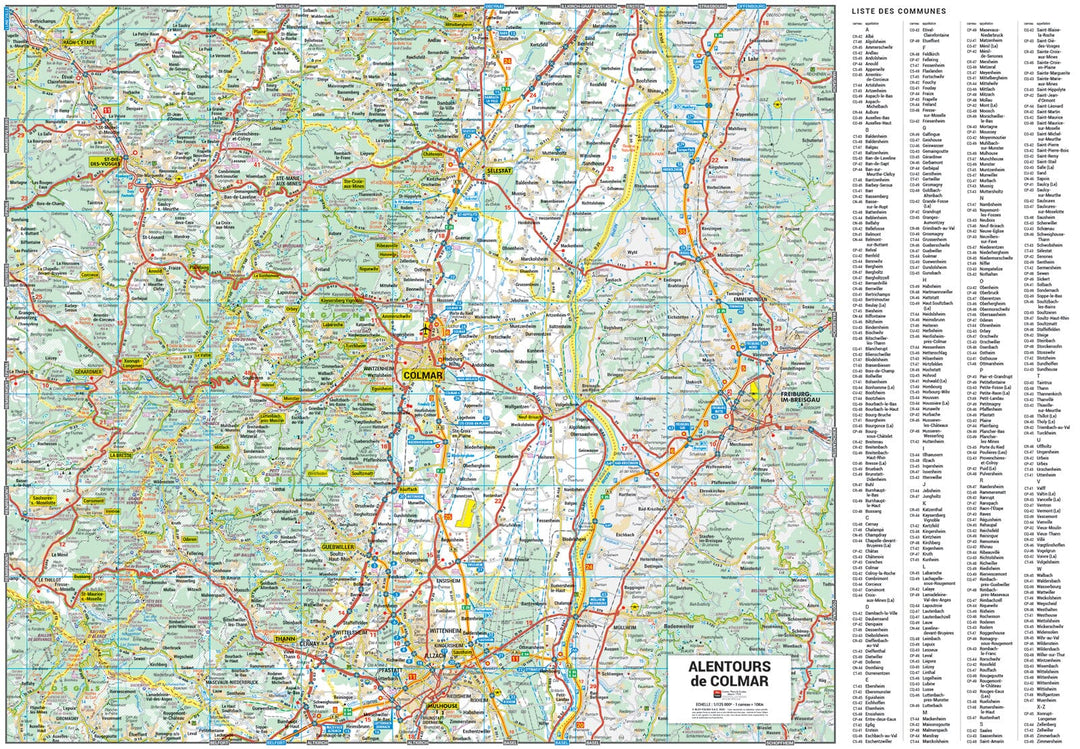 Colmar, Haut-Rhin - Plan de ville | Blay Foldex carte pliée Blay Foldex 