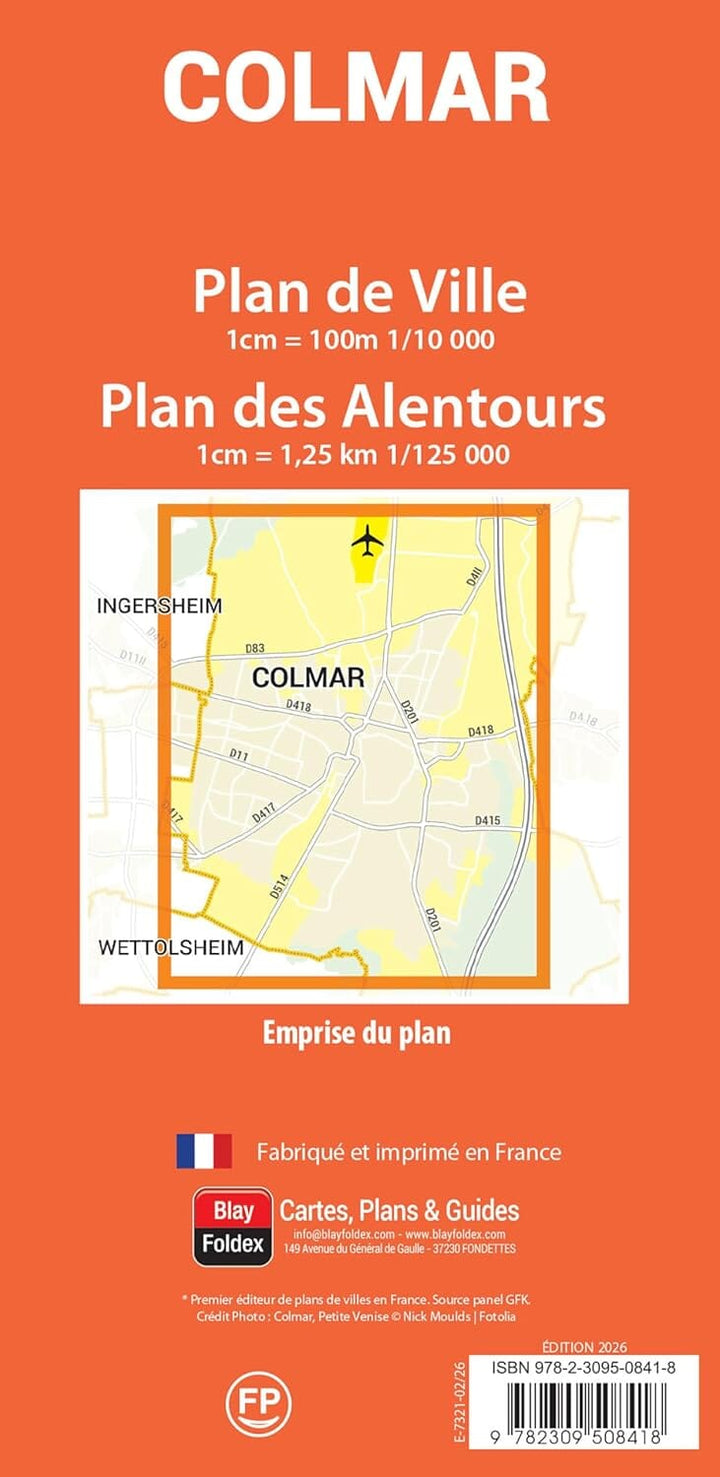 Colmar, Haut-Rhin - Plan de ville | Blay Foldex plan de ville Blay Foldex 