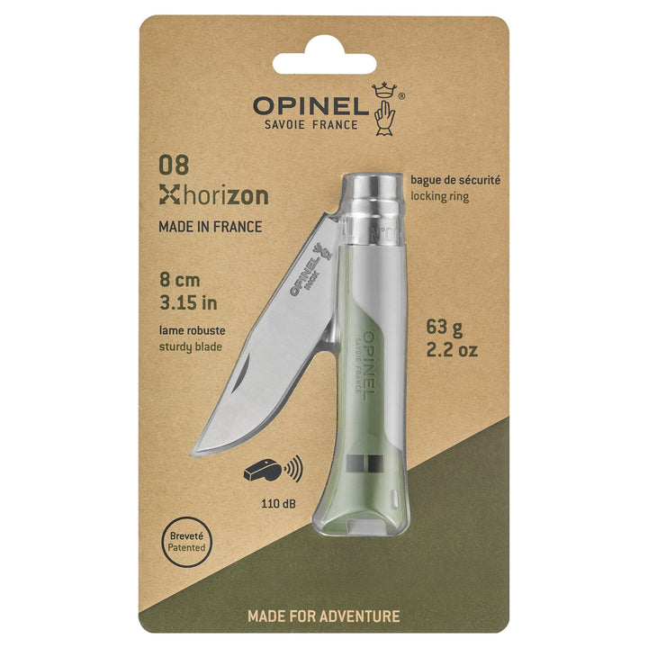 Couteau Opinel N°08 Horizon Couteau de poche Opinel Gris Galet 