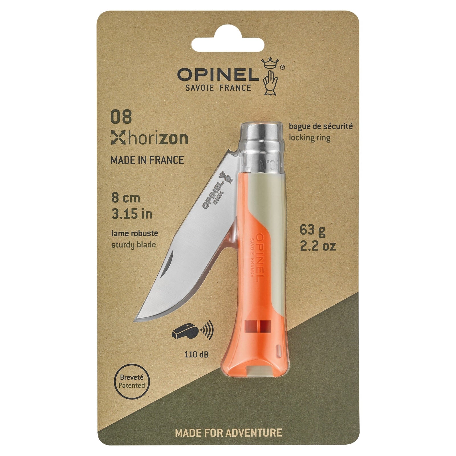 Couteau Opinel N°08 Horizon Couteau de poche Opinel Sable 