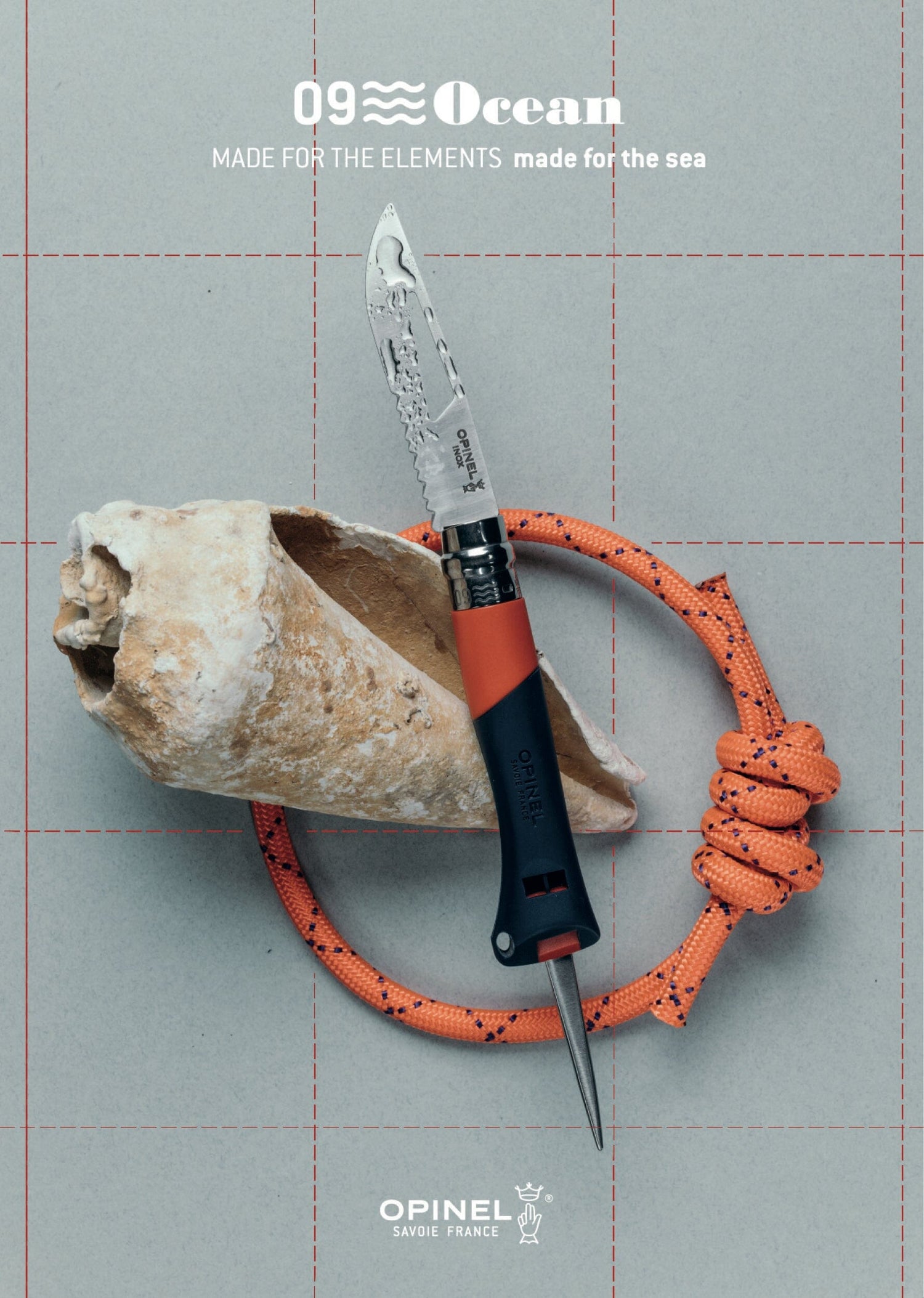 Couteau Opinel N°09 Océan Bleu Reflex Couteau de poche Opinel 