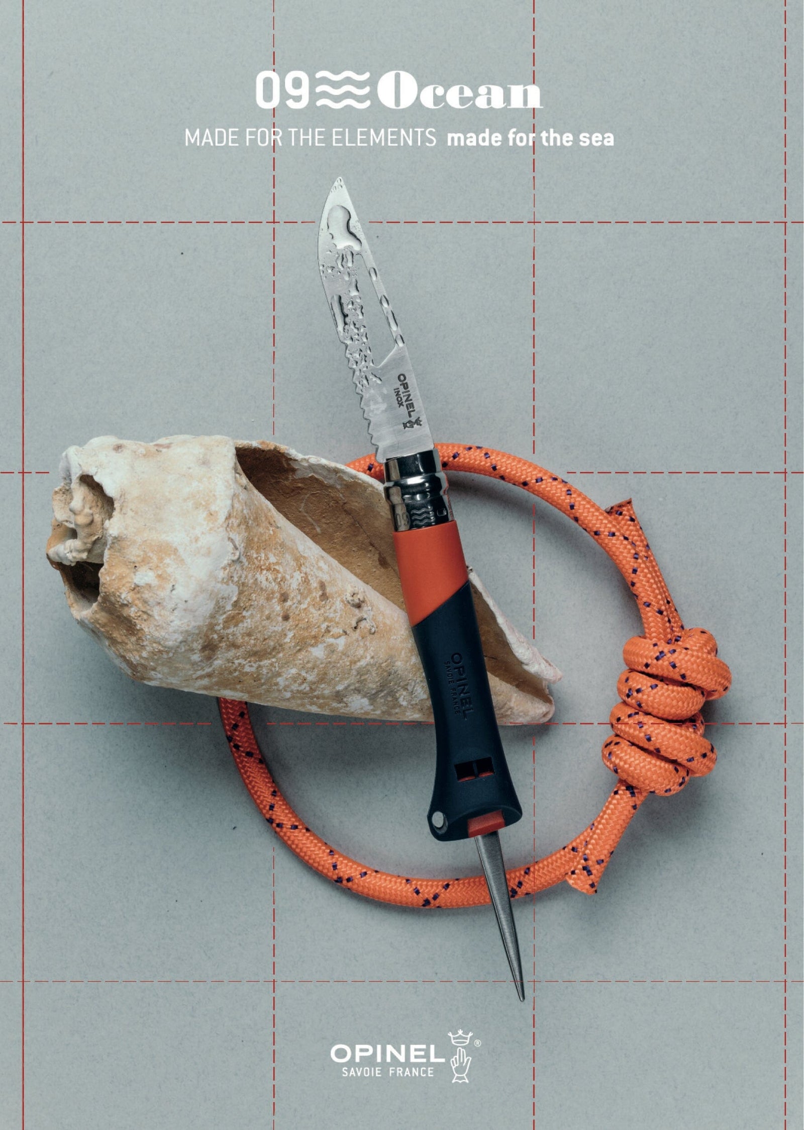 Couteau Opinel N°09 Océan Bleu Reflex Couteau de poche Opinel 