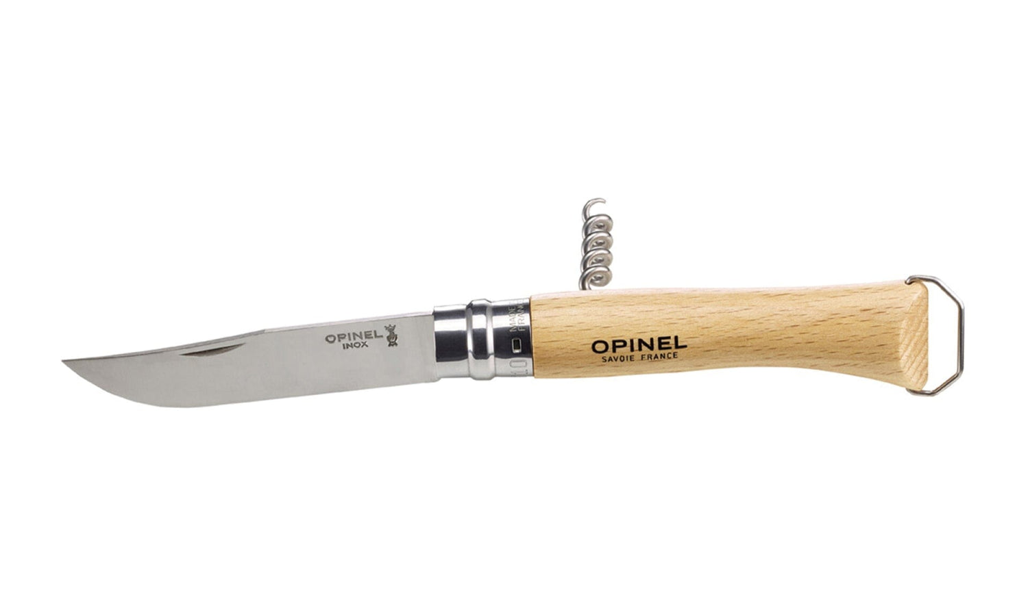 Couteau Opinel N°10 Tire-Bouchon Décapsuleur Hêtre Couteau de poche Opinel
