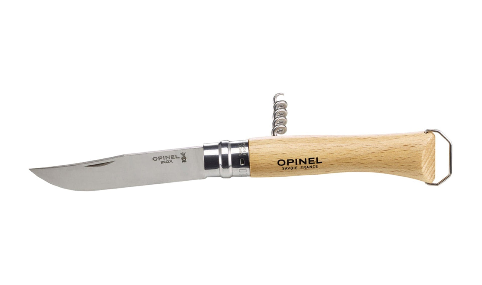 Couteau Opinel N°10 Tire-Bouchon Décapsuleur Hêtre Couteau de poche Opinel
