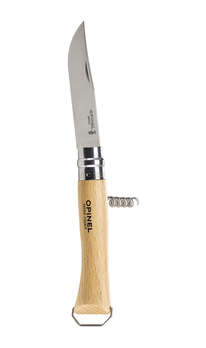 Couteau Opinel N°10 Tire-Bouchon Décapsuleur Hêtre Couteau de poche Opinel
