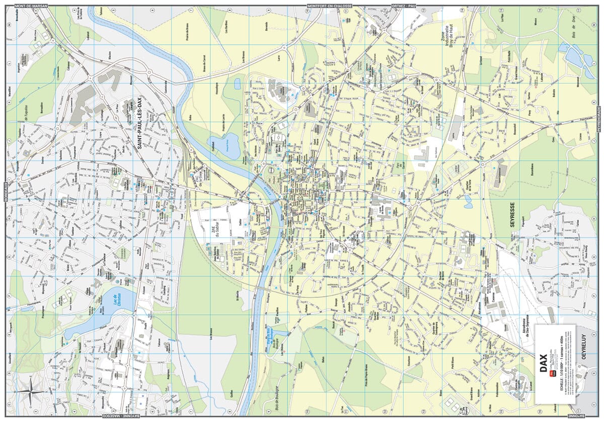 Dax, Landes - Plan de ville | Blay Foldex plan de ville Blay Foldex
