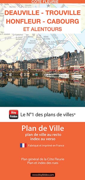 Deauville, Trouville-sur-Mer et Honfleur, Calvados - Plan de ville | Blay Foldex plan de ville Blay Foldex