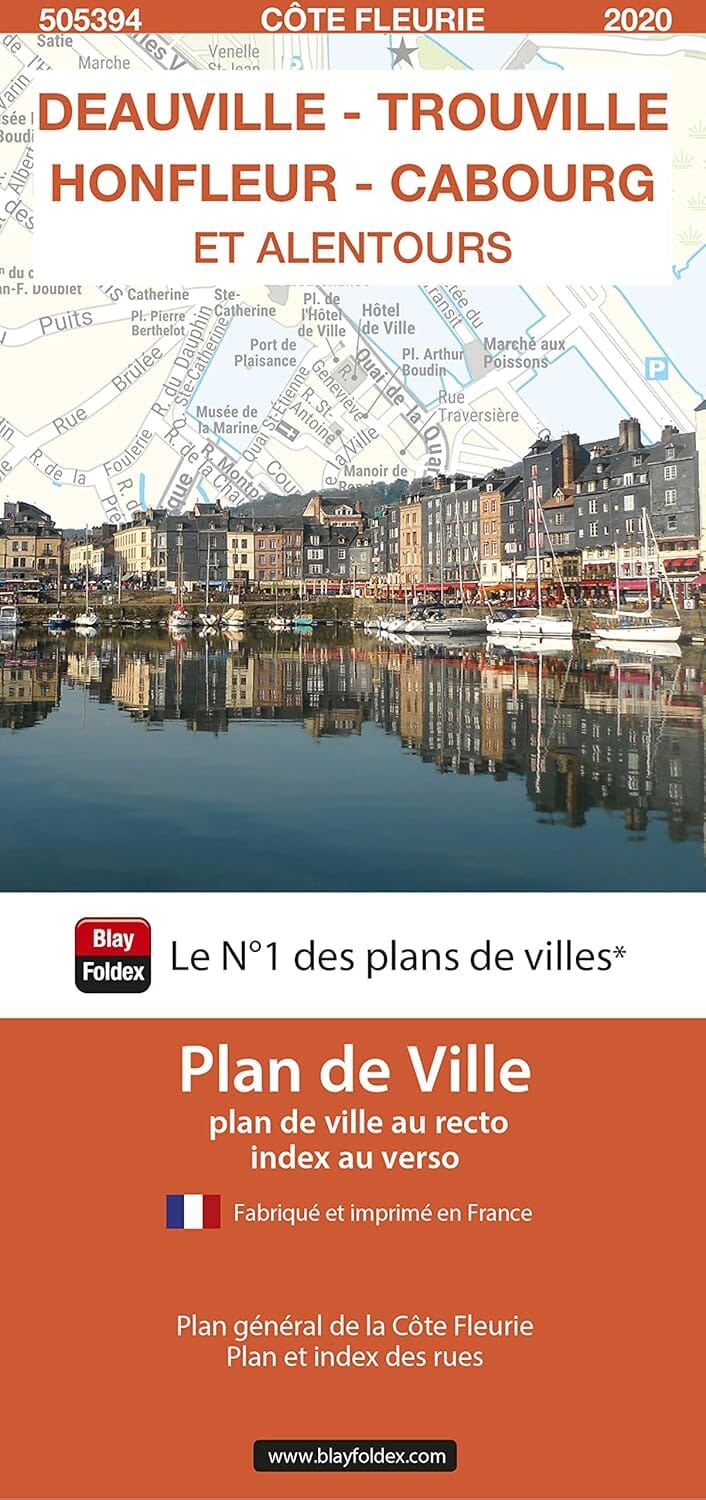Deauville, Trouville-sur-Mer et Honfleur, Calvados - Plan de ville | Blay Foldex plan de ville Blay Foldex 