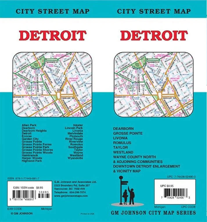 Detroit, Michigan | GM Johnson plan de ville GM Johnson 