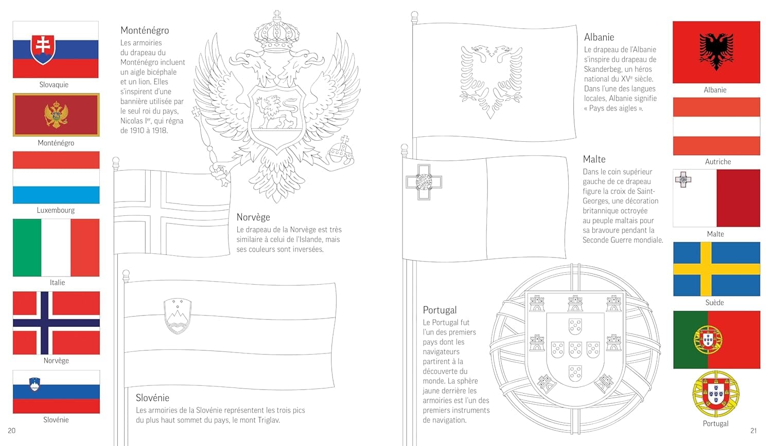Drapeaux du monde à colorier, dès 6 ans | Usborne guide pratique Usborne 
