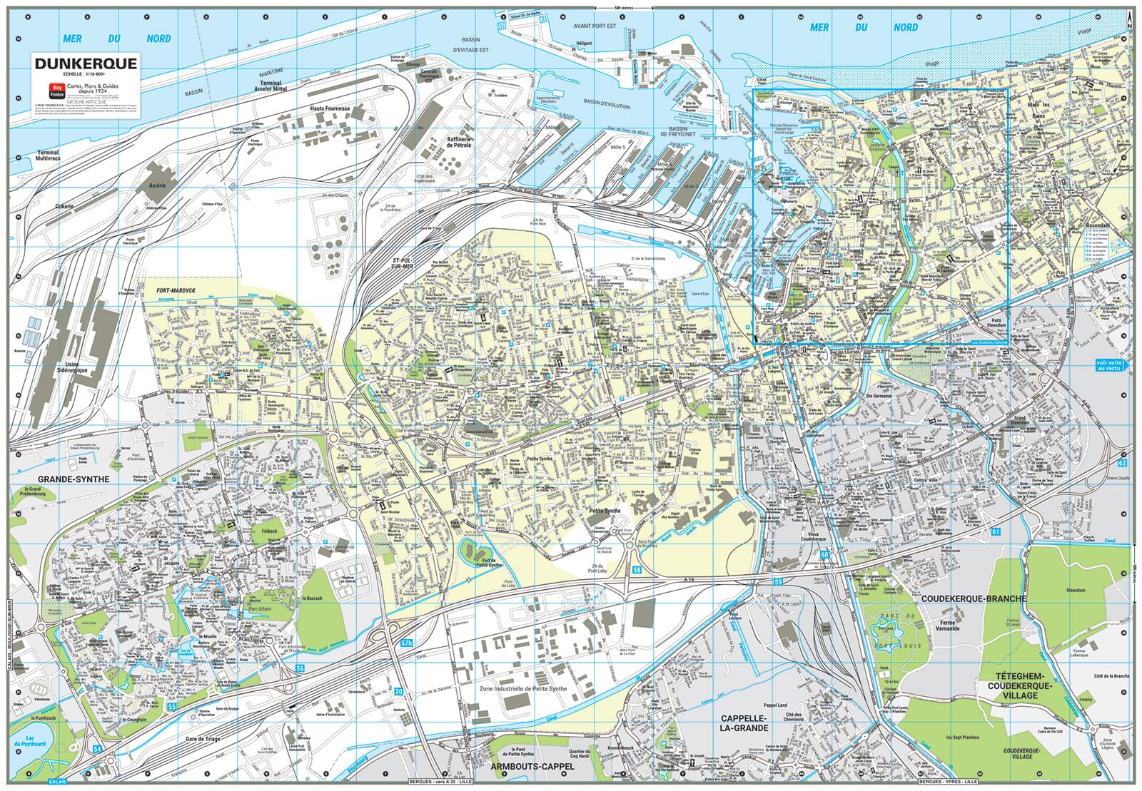 Dunkerque, Nord - Plan de ville | Blay Foldex plan de ville Blay Foldex