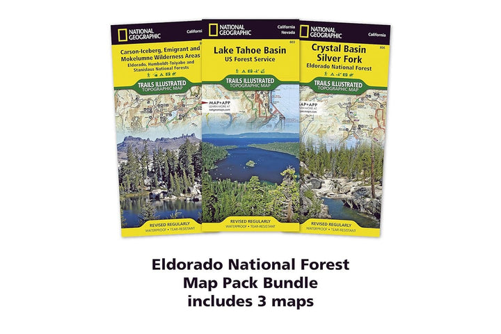 Eldorado National Forest (lot de cartes) | National Geographic carte de randonnée National Geographic 