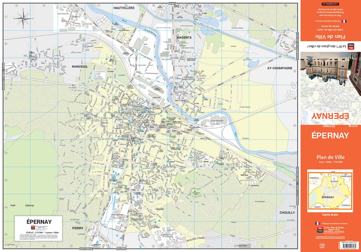 Épernay, Marne - Plan de ville | Blay Foldex plan de ville Blay Foldex