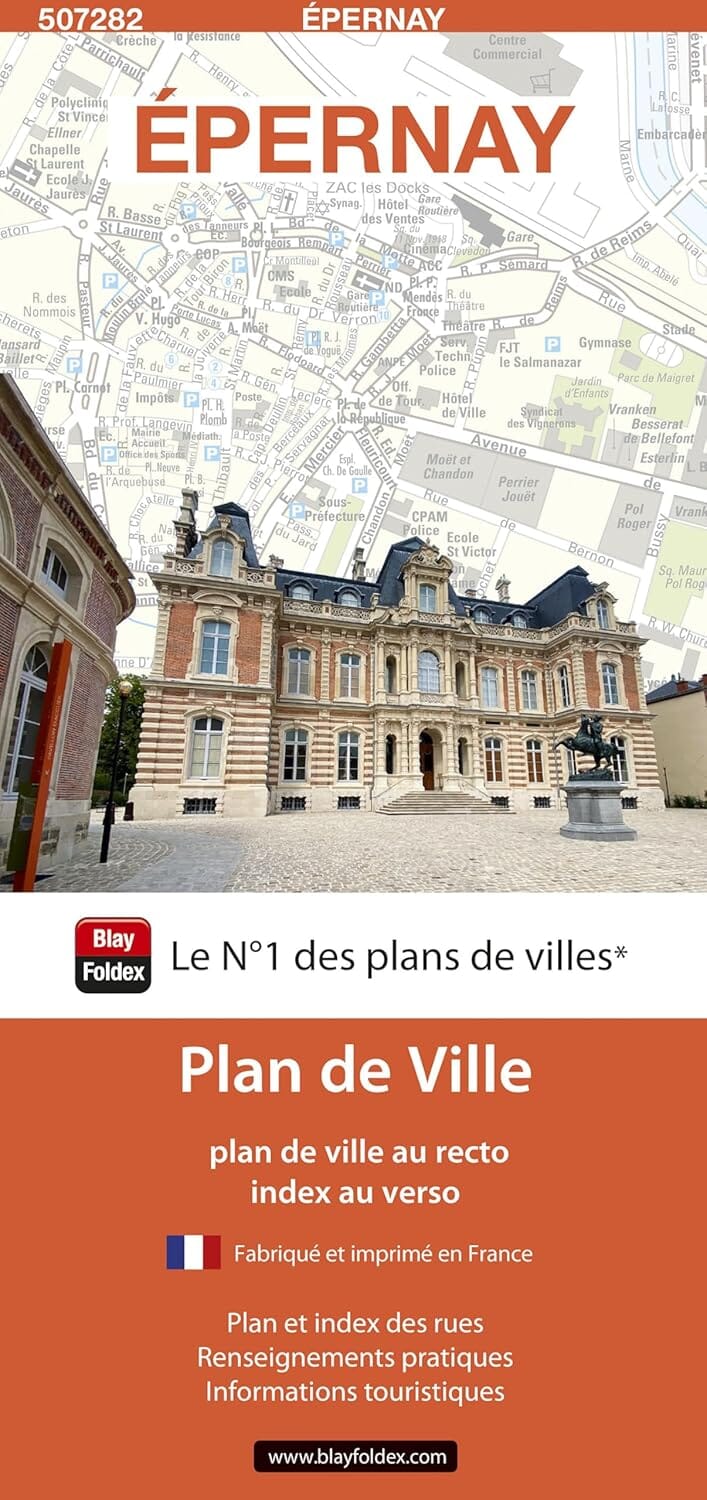 Épernay, Marne - Plan de ville | Blay Foldex plan de ville Blay Foldex 