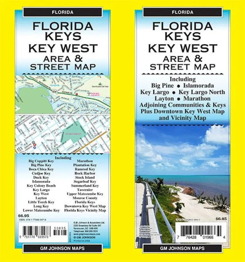 Florida Keys et Key West (Floride) | GM Johnson plan de ville GM Johnson 