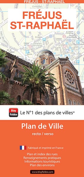 Fréjus et Saint-Raphaël, département du Var - Plan de ville | Blay Foldex plan de ville Blay Foldex