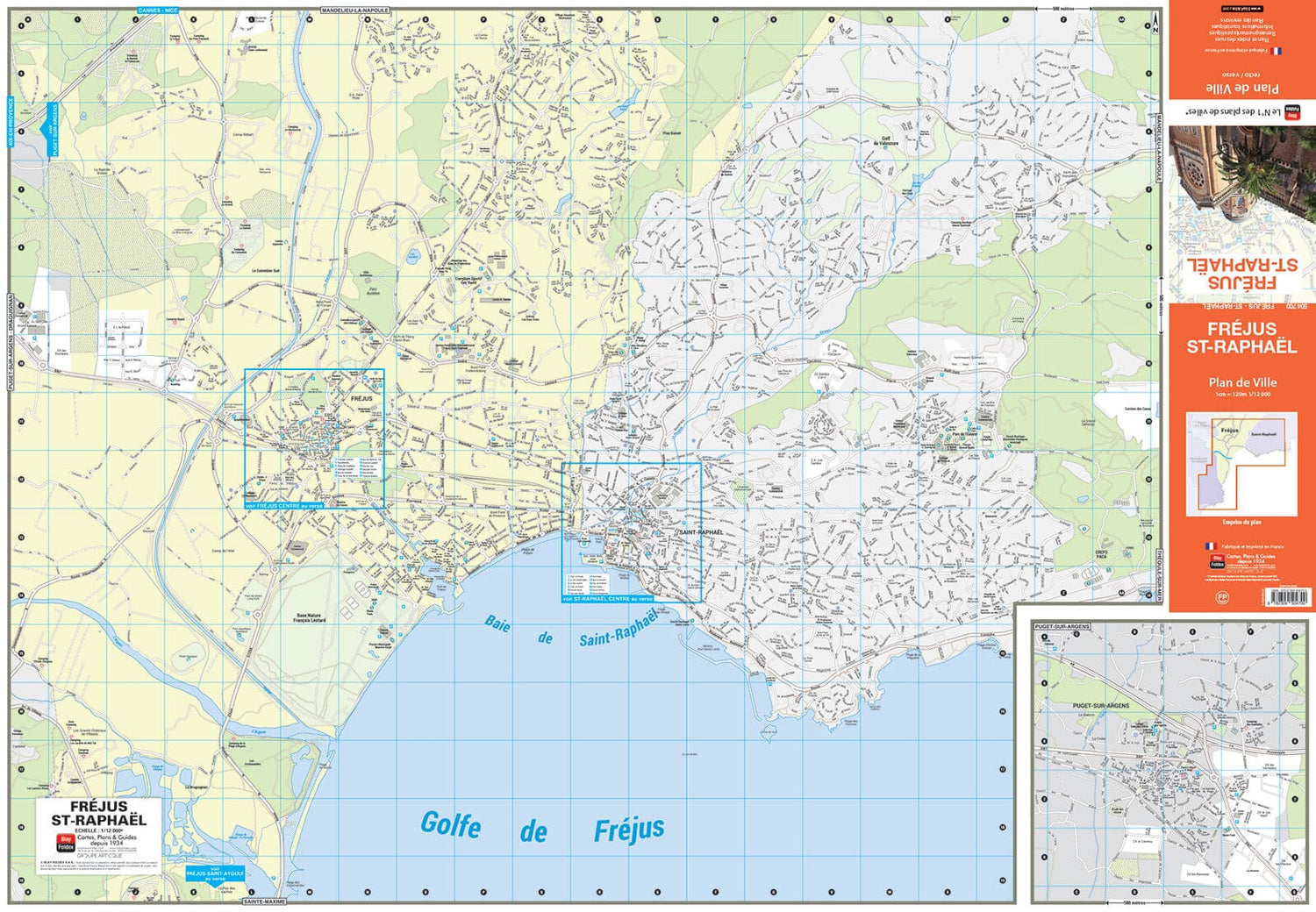 Fréjus et Saint-Raphaël, département du Var - Plan de ville | Blay Foldex plan de ville Blay Foldex