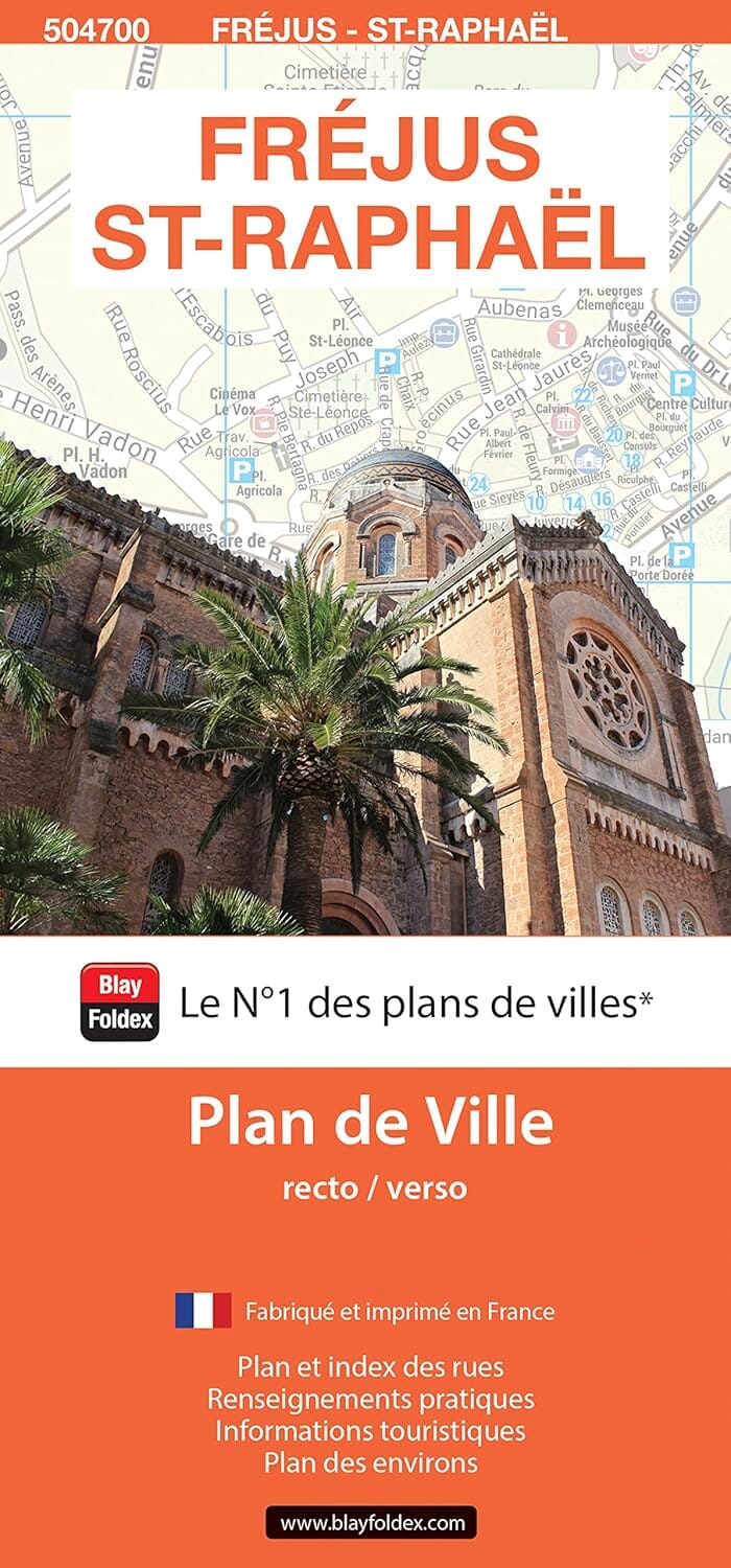 Fréjus et Saint-Raphaël, département du Var - Plan de ville | Blay Foldex plan de ville Blay Foldex 