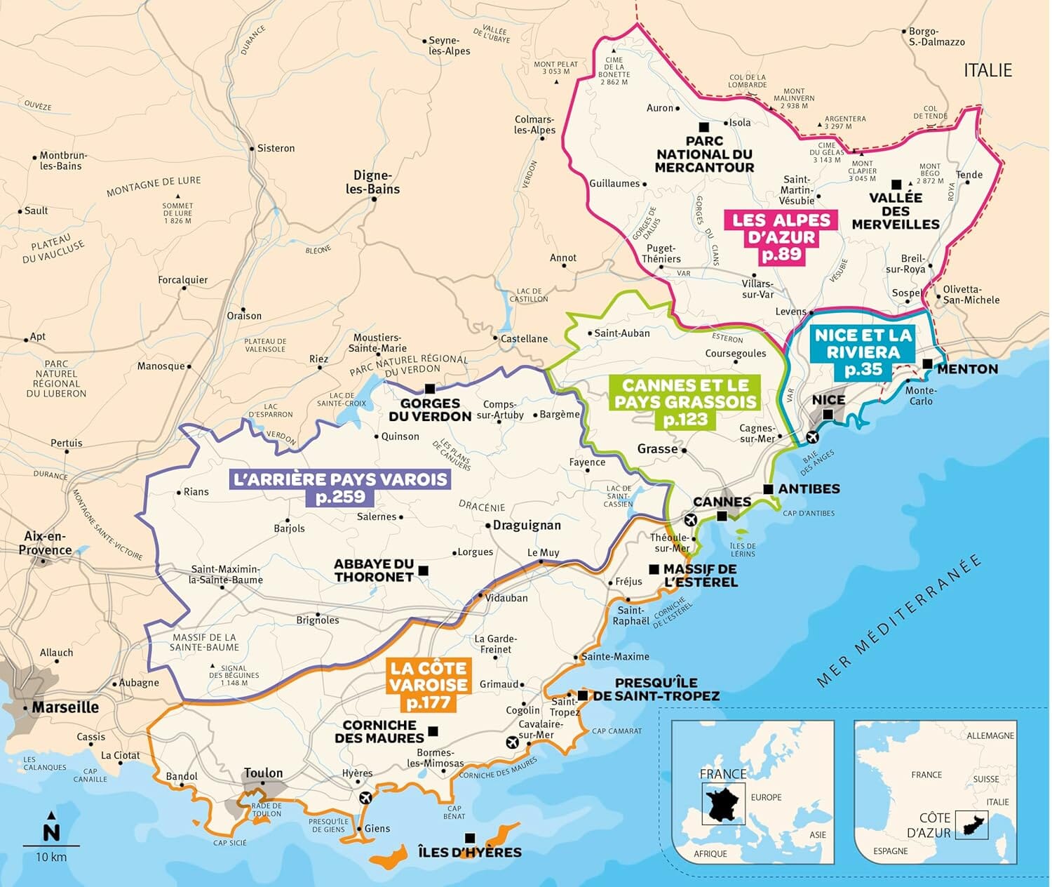 Géoguide (coups de coeur) - Côté d'Azur - Édition 2025 | Gallimard guide de voyage Gallimard 