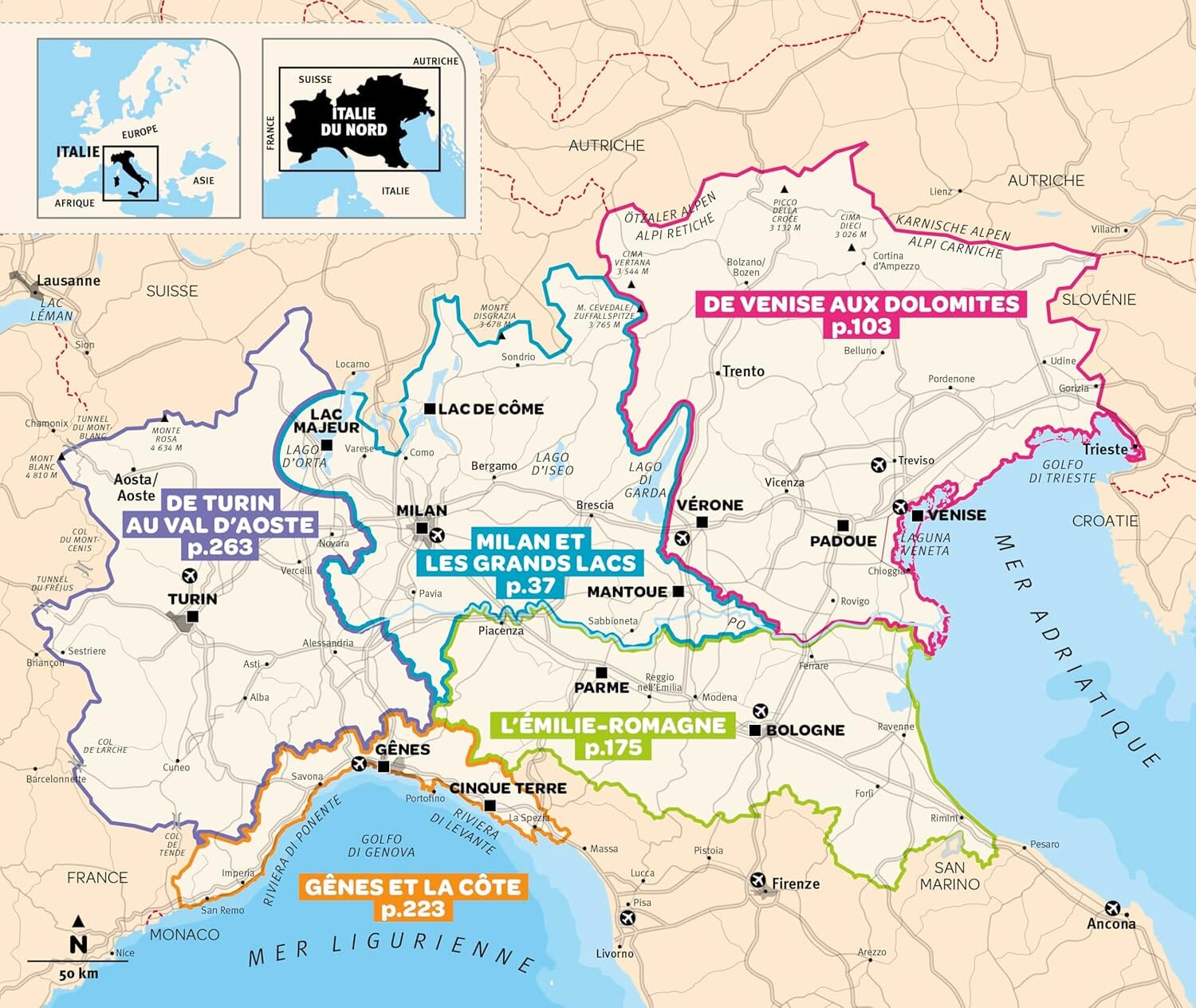 Géoguide (coups de coeur) - Italie du Nord - Édition 2025 | Gallimard guide de voyage Gallimard 