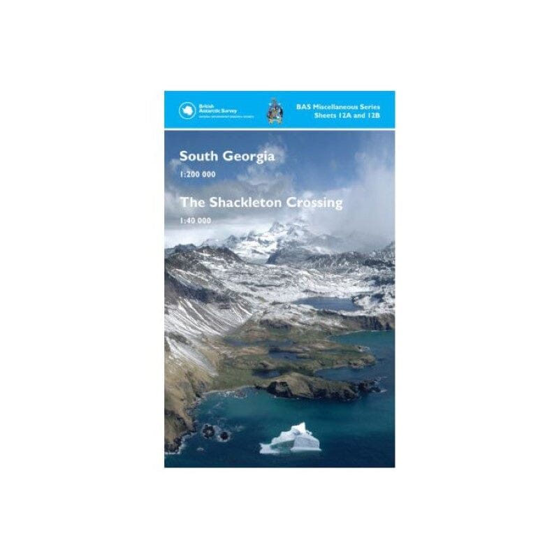 Géorgie du Sud (12A et 12B) | British Antarctic Survey carte routière British Antarctic Survey