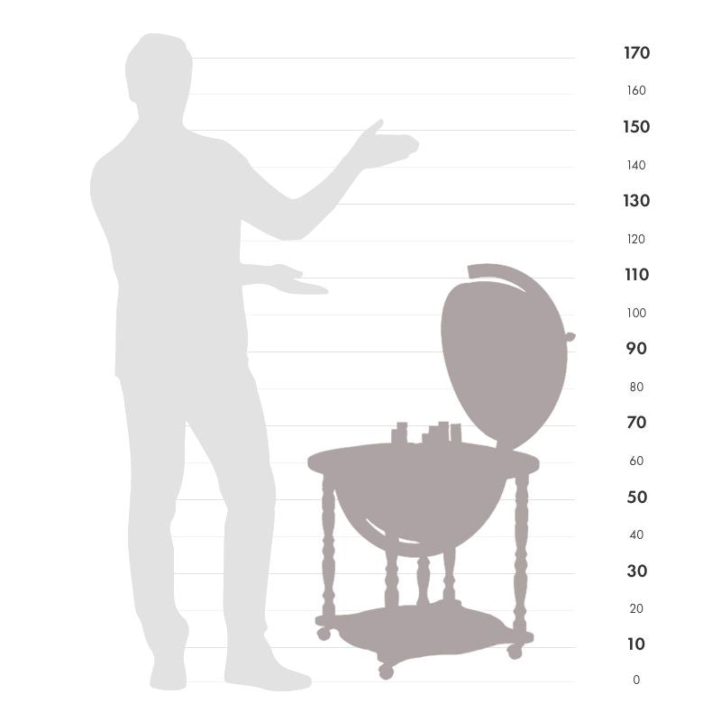 Globe-Bar "Dedalo" de style classique - Diamètre 50 cm | Zoffoli globe Zoffoli